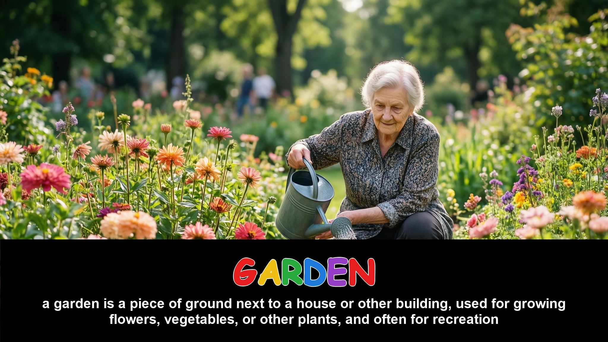 English Illustration for garden